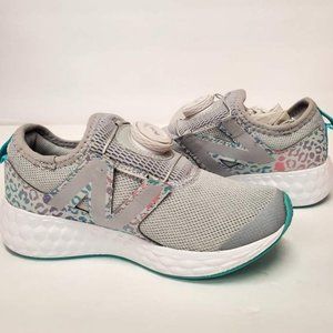 New Balance Kids' Gray and Teal Sneakers